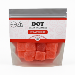 Dot Delta 8 Gummies Strawberry 6000 mg